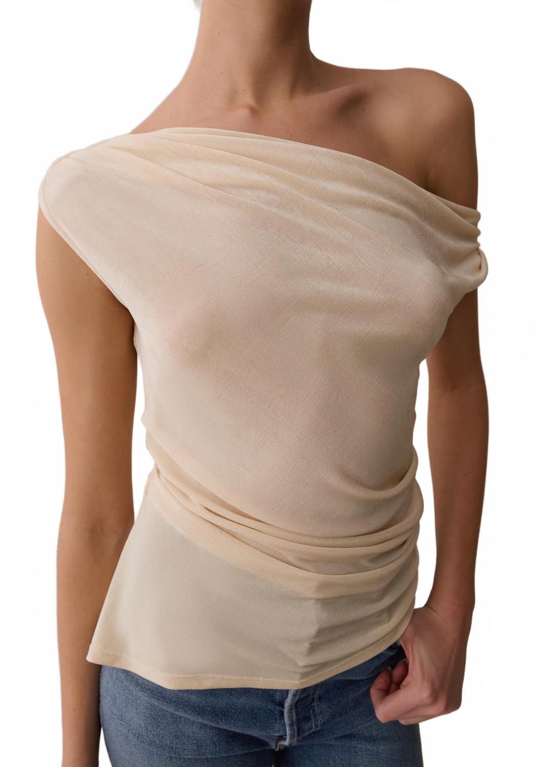 New Few Moda Myrine Top In Champagne — image 3 of 5